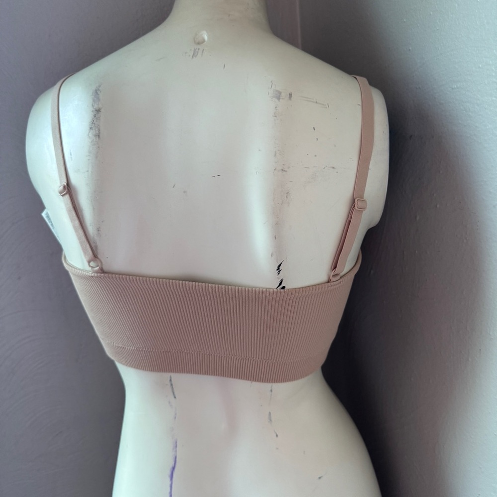 Aerie beige sports bra size large nwt - Picture 3 of 13